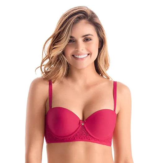 Strapless · Realce incorporado · Encaje Copa B y C