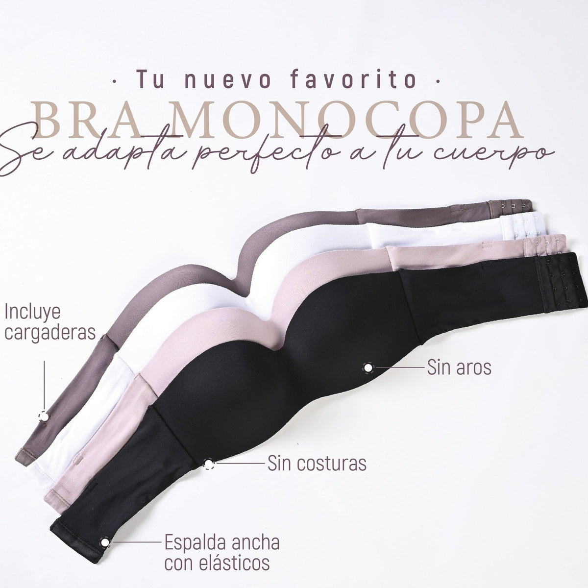 Brasier Monocopa Strapless