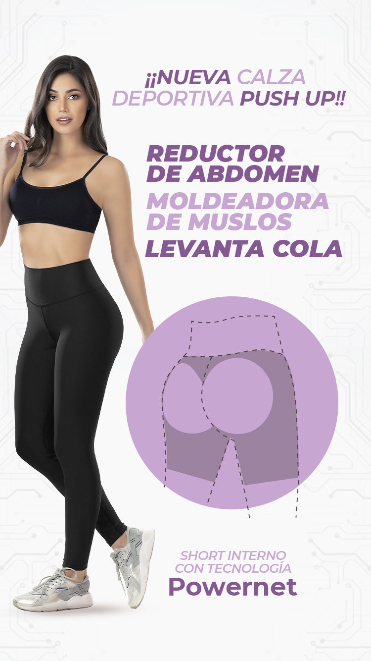Leggins Deportivos Mujer Lycra Colombian Levanta Gluteos Gym, Moda de  Mujer